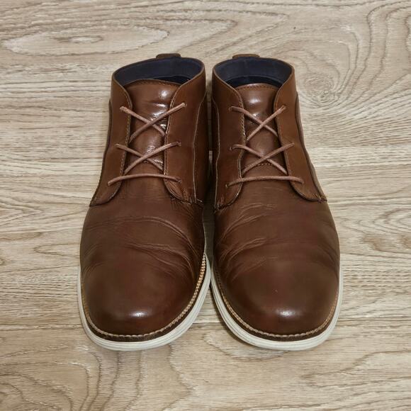 Cole Haan Leather Lace Up Chukka Boots Woodbury Mens Size 12 M Shoes - Picture 2 of 8